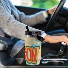 30oz  Ahyeon Stanley Style Tumbler Wrapped Graffiti SGRHO Mug - trắng - Xem 4