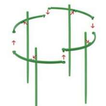 12pcs Plant Support Rack, Semi-Circle Plastic Plant Support Cage, Gardening Supplies, Suitable For Outdoor Large Planters, Garden Decor, Small Plants, Flowers, Vegetables, Indoor Potted Plants - B - View 7