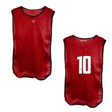 VENATUS Casacas Deportivas Juego de 12 para Entrenamiento con Diseño Funcional y Cómodo - Rojo - Ver 2
