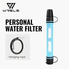 1件 WRELS 纖薄純色戶外便攜式淨水器，附觀察窗與掛繩，方便戶外飲水 - 彩色 - 查看 11
