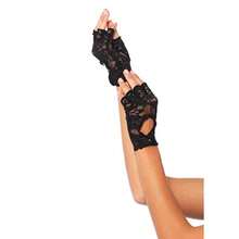 Leg Avenue Women's Lace Keyhole Fingerless Gloves - như hình - Xem 2