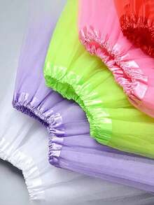 3-Layer Neon Mesh Skirt, Suitable For Parties And Performances, These Skirts Come In A 1-Piece Set, Made Of Polyester Fiber. Perfect For Teens And Adults, Ideal For Halloween, Christmas, Easter And Other Holidays. - Three-layer Tutu Skirt - View 8