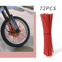 72pcs Colorful PVC Spoke Skins 24cm Wheel Rim Spoke Protectors, Universal For Motorcycle & Bicycle, Modification & Decoration Accessories - Multicolor - View 18
