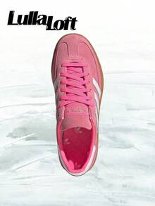 Adidas Handball Spezial Lucid Pink White (Women's)– Women's Lifestyle Sneakers – Shoes For Woman -Vintage - Autumn & Winter & Spring & Summer-Inspired Running Shoes, Shock-Absorbing Comfort, Gym To Streetwear Casual Wear -Back To School- Mother's Day Gifts-Father's Day Gift –JI2654 - Hồng sáng/Trắng giày/Vàng ánh kim - Xem 4