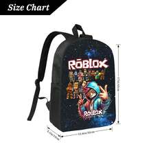Game Virtual World Backpack Rucksack School Bookbag  Large Capacity Lightweight Back Packs Daypack Laptop Bag For Outdoor Sport Travel Casual Teen Youth Women Men - 黑色 - 查看 4