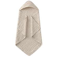 Hooded Baby Towel, Organic Muslin Baby Hooded Bath Towel, Soft And Absorbent Newborn Essential, Baby Shower Gift - Multicolor - View 7