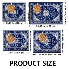 Retro Blue Dining Table/Bar Heat Insulation Mat, Kitchen Countertop Draining Pad, Quick Drying Coffee Machine Mat, Rubber Bottom Anti-Slip Absorbent Easy To Clean - Gold - View 10