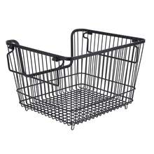 Freezer Organizer Bin Keep Tidy Metal Stackable Fruits Meat Wire Basket For Kitchen Home Use L Black,Organizer Frigo  Frigorifero - 查看 2