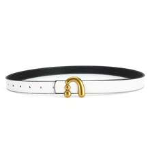 1pc Women's Minimalist Versatile Skinny Belt, Suitable For Dresses, Shirts, Suits, Pants, Slim Design - Multicolor - View 4