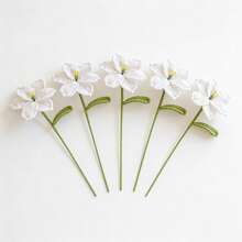 1pc/3pcs/5pcs Artificial Crochet Sunflower, Rose, Tulip, Lily Flower, Fake Flowers, Lifelike Flowers, Desktop Decor, Wall Decor, Suitable For Birthday Gift, Anniversary Gift, Mother's Day Gift, Christmas Gift, Event & Home Decor, Valentine's Day Gift - Multicolor - View 36