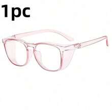 1 par de gafas de manicura a prueba de polvo - Lente transparente/rosa/negro, diseño a prueba de viento, herramienta de protección ocular para el cuidado de uñas finas, accesorio de pedicura, marco de plástico ligero y duradero, estilo de moda, resistente y duradero, esencial de belleza - Multicolor - Ver 12