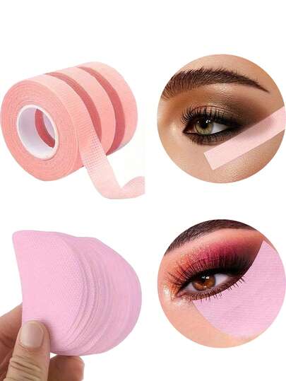 Eyeshadow Tape Set, Non-Woven Fabric Eye Makeup Protection Film, Suitable For Eyeshadow, Eyeliner, Mascara And Lip Makeup, Eyelash Extension Tool