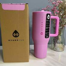 40 Oz Outdoor Sports Water Cup Water Bottle Stainless Steel Vacuumhydrojug Insulated Cup With Lid And Straw Suitable For Water, Iced Tea Or Coffee - 彩色 - 查看 17