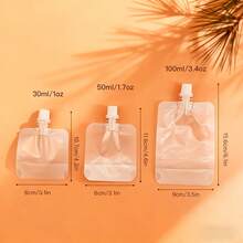 20 Stücke/Set transparente quadratische Quetschbeutel, 30ml/50ml nachfüllbare auslaufsichere leere tragbare Mini-Reisegrößen-Kosmetikbehälter, Reisespender für Makeup, Hautpflege, Lotion, Shampoo, Toilettenartikel, Reiseessentials für Flugreisen, Geschäftsreisen, Urlaub, Outdoor-Reisen, Fitness, TSA-zugelassene Reise-Toilettenartikel-Aufbewahrungsorganisation für Badezimmer, Zuhause und Reisen, perfektes auslaufsicheres Reiseset für Frauen, Männer für den täglichen Gebrauch unterwegs und als Urlaubsgeschenk - Verschiedenfarbig - Übersicht 4
