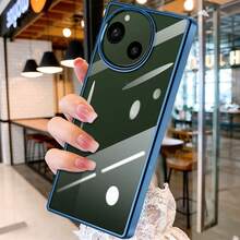【人気のあるもの】対応 AQUOS R9/R10 ケース クリア 薄型 透明 TPU ソフト 耐衝撃 黄変防止 ストラップホール付き アクオス ウィッシュ カバー - ブルー - チェックする 3