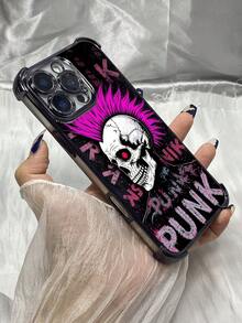Fundas para celular de moda 2026DF526 Calavera punk de alma rebelde con cresta Funda transparente para iPhone 17 16 15 14 13 12 11 Pro Max Plus 17 Air 16e para Galaxy S26 S25 S24 S23 S22 S21 S20 Note20 Ultra 10 Plus FE S25 Edge A36 A56 A26 A07 A55 A54 A35 A34 A32 A25 A24 A16 A15 A13 A12 A06 A05s A05 A04e A03s A02s A03 Core F04 M04 M05 F05 para G52 G84 G54 E15 G30 G20 G10 para Honor 90 Pro X5B X9B X9A X40 Magic6 Lite Pura 70 Pro 70 Ultra para Vivo Y17s Y28 Y17 Y36 Y27s para Redmi Note 14 13 12 11 - Plateado - Ver 6
