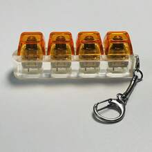 Keyboard Stress Relief Fingertip Keychain, Stress Relief Fingertip Keyboard Keychain With Buttons, Adult Stress Relief Gift - Multicolor - View 6
