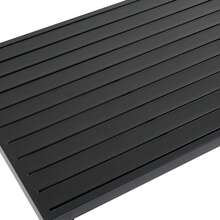 Garden Dining Set, Garden Furniture Set, Garden Lounge Chair Set With Galvanized Iron Frame, 6 Seats, Adjustable Feet, Removable Backrest, Modular Sofa, Galvanized Iron Tabletop, Grey - Grey - View 10