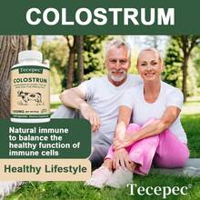 Grass-Fed Bovine Colostrum Capsules, Rich In Immunoglobulins, Support Gut And Immune System Health, Suitable For Both Men And Women, 120 Capsules Per Pack. - 1瓶 - 查看 6