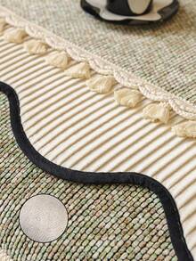 1件柔软绒面沙发套，简约纯色3D设计，宠物友好，防污防刮，适合所有季节，包括圣诞节和新年，可机洗，适用于1/2/3/4人沙发 - 綠色 - 查看 3