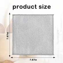 5/10/15/20 Pack/Magic Cleaning Cloth Thickened Double Sided Metal Wire Cloth Kitchen Dishwashing Cloth Pot And Bowl Cleaning Cloth Towel Cleaning Tools # Home Essentials, Kitchen, Household Items - Silver - View 3