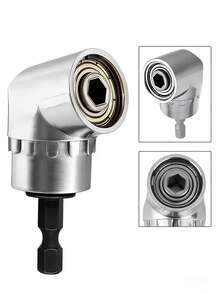 Đầu khoan góc vuông chịu lực cao - Bộ chuyển đổi tua vít thay nhanh 105 độ với ổ cắm mũi khoan từ tính, tương thích với máy khoan va đập/máy khoan điện, thích hợp cho không gian hẹp, lắp ráp đồ nội thất, ô tô, sửa chữa đường ống nước - Sử dụng chuyên nghiệp và tự làm, sửa chữa ô tô, thiết kế nhỏ gọn, cấu trúc bền chắc, cải tạo nhà cửa. - A - Xem 7