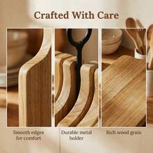 Posavasos Minimalistas de Madera - Elegancia Natural para tu Mesa - Camel - Ver 7