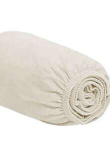 Single Fitted Sheet With Elastic All Around, Micropercal Flex 400 Thread Count, Soft Touch, Single, Double, Queen, King - Rơm - Xem 3