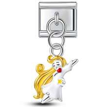 Bộ 12 cung hoàng đạo bằng thép không gỉ, mặt dây chuyền hình giọt dầu, trang sức tự làm, vòng cổ, vòng tay và các món quà trang sức độc đáo khác dành cho nam và nữ. - Bạc - Xem 16