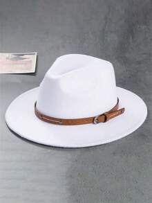 1pc Y2K Style Unisex Rivet Leather Sun Hat, Suitable For Outdoor Sports, Sun Protection, And Daily Commute - Solid Color - View 13