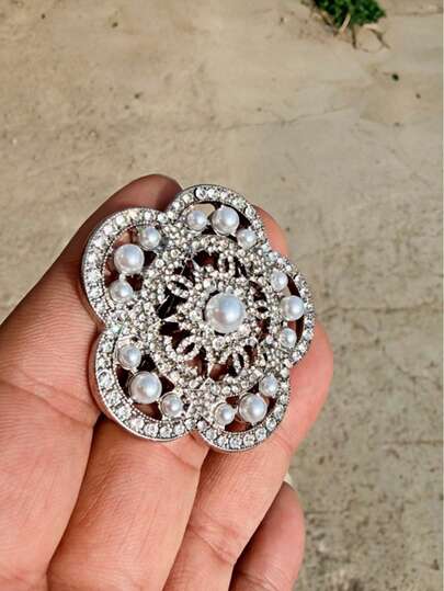 1 pieza Broche de mujer elegante y de moda completamente cubierto de diamante de imitación