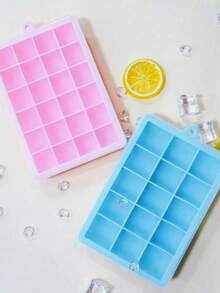 1pc 15-Cavity Square Silicone Ice Cube Tray/Ice Mold, Cold-Resistant And Durable, Soft Bottom For Easy Release. Suitable For Making Ice Cubes/Pudding/Chocolate/Baking/Baby Food. Easy-Release Quick-Freezing Silicone Ice Tray For Home Kitchen, Bar, Club, Camping BBQ, Summer Party, Restaurant And Office-Perfect For Iced Juice/Iced Coffee/Beverage Ice Cubes. Ice Mold, Ice Maker, Kitchen Utensil, Chocolate Mold, Summer-Optional 1pc Small Ice Clip Accessory - Multicolor - View 10