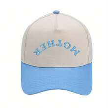 Embroidered Trucker Hat, Color-Block Baseball Cap, Summer Casual Adjustable Adult Style For Women - 粉色 - 查看 9