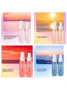 Set de 5 piezas (5x40ml) Bruma de Fragancia, Aroma natural fresco y cautivador de múltiples capas, con notas florales, cítricas, amaderadas y acuáticas, ideal para interiores/exteriores, citas, reuniones, vacaciones, hogar, oficina, regalo perfecto para familiares y amigos - Fragancia Mixta - Ver 7