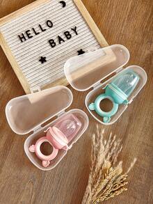 1 chiếc đồ gặm nướt hình trái cây và rau củ cho bé, thiết kế dễ thương, que gặm nướt bằng silicon, giá đỡ núm vú giả bằng silicon chống cắn. - gấu koala - Xem 5