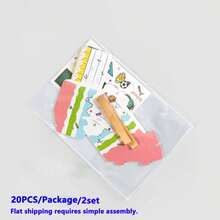 Hộp quà hình bánh kem, hộp quà tặng hình tam giác có thể tách rời, 10 chiếc/gói, 20 chiếc/gói - Xem 8