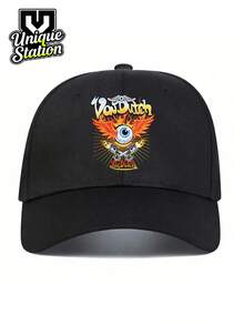 Dutch,1 Cap - Unisex Lettering &Print Hip-Hop Street-Style Baseball Cap Trucker Hat, Dad Hat, Hip-Hop Cap - Ideal For Outdoors, Travel, Hiking, And The Beach - 黑色 - 查看 2