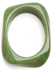 Bộ 3 vòng tay nữ bằng acrylic bán trong suốt, kiểu dáng bất đối xứng phóng đại, thời trang và đa năng. - Nhiều màu - Xem 4