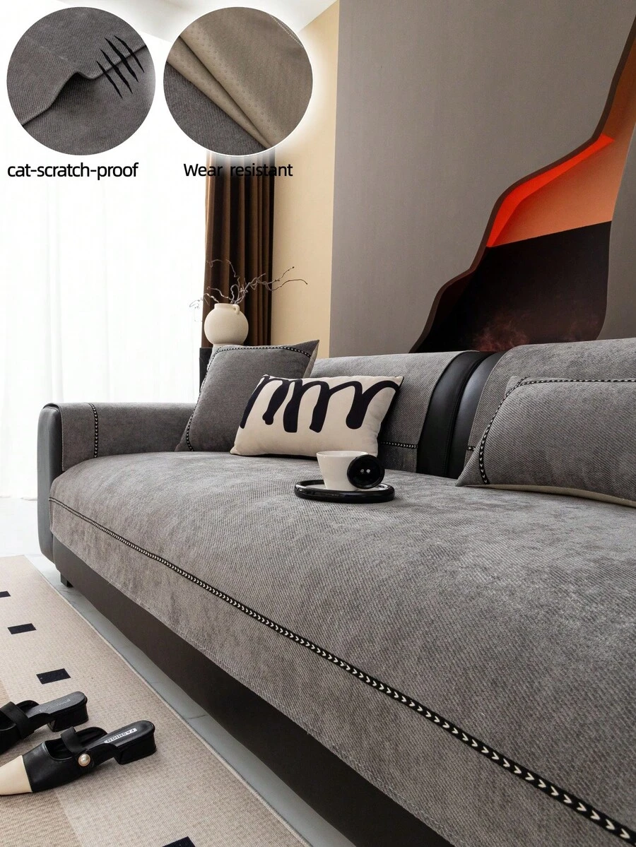 1 tấm lót ghế sofa ren hoa sang trọng, chống trượt, chống bụi, chống trầy xước do mèo, khăn trải sofa cao cấp, tấm bảo vệ sofa trang trí, chất lượng cao cấp, phù hợp cho mọi mùa, thích hợp cho phòng khách, phòng ngủ, phòng học, văn phòng, xe hơi.