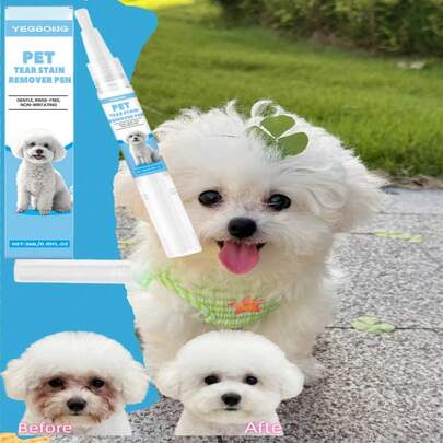 Pet Tear Stain Remover, Cleaning Solution For Cats And Dogs Eye Tear Stains, Universal For Pets