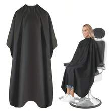 Professional High-Quality Hair Cutting Cape, With Adjustable Neck Closure And Anti-Static Fabric - Fashionable Black & White Cutting Tool Pattern - Suitable For Salon And Home Use, Home Haircutting Tool - Multicolor - View 10