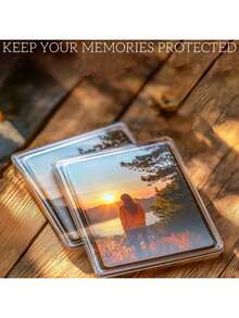 20pcs Blank Photo Frame Fridge Magnets (20 Pack) - Fits 7 X 4.5cm (2.75 X 1.77in) Photos - Clear Acrylic Fridge Magnets, Suitable For Small Photo Gifts, Birthday, Graduation - Multicolor - View 6
