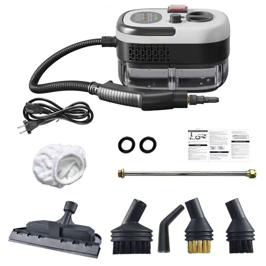 Limpiador a Vapor de 2500W de Alta Presión, Limpiador a Vapor de Mano de Alta Temperatura para el Hogar, Cocina, Baño y Automóvil