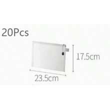 1/5/10/20 Pezzi Buste Trasparenti per Documenti, Disponibili in Tre Misure, Dimensioni A4/A5/A6. 1 Confezione, Misure S/M/L. Buste con Cerniera per Documenti, Borse Organizer per Giocattoli Puzzle, Borse per Matite, Cartelline, Borse per Cancelleria da Ufficio, Borse Regalo, Forniture per il Ritorno a Scuola, Forniture Scolastiche. - Bianco - Visualizzare 15