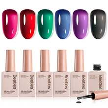 Beetles Nude Gel Nail Polish Set - 6 Colors Nude Pink Brown Neutral Jelly Gel Polish Kit - 6 Colors Jelly Magic - 查看 1