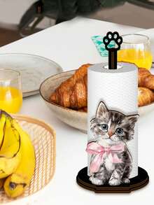 1 chiếc giá đựng khăn giấy nhà bếp hình mèo dễ thương với nơ, cũng thích hợp dùng làm giá đựng giấy vệ sinh phòng tắm, lý tưởng để trang trí cho tiệc trà chiều hoặc tiệc ngoài trời, có thể đặt ở nhà bếp, phòng khách, phòng tắm, bàn ăn, phòng ngủ để thêm nét duyên dáng mộc mạc cho ngôi nhà. - Nhiều màu - Xem 4