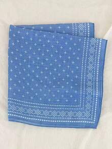 1 chiếc khăn bandana mới về, đa năng, in họa tiết hình học, kiểu băng đô cài tóc. - Nhiều màu - Xem 12