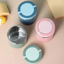 Insulated Food Jar, 630ml Soup Container Lunch Box, Stainless Steel Bento Box With Handle, Breakfast Cup Soup Storage Container Sealed For Work Travel - Blue - View 3