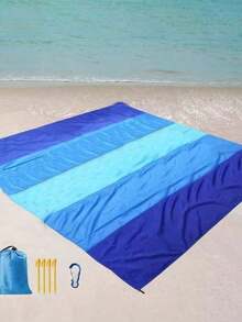 1pc Waterproof Beach, Large Waterproof Beach Blanket, Foldable Waterproof Pocket Beach Blanket, Portable Lightweight Picnic Beach, Quick Dry Outdoor Picnic, Waterproof Anti-Sand Beach Blanket, Anti-Sand Portable Outdoor Blanket, Picnics, Travels, Camping And Hiking, Allowing You To Easily Enjoy Beach Fun, Size: 78. 74x82. 68 Inches WHOA - 140*200 - View 4