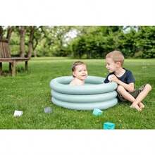 Bañera inflable para bebé y piscina portátil, segura y adaptable desde recién nacido con inserto incluido - Agua - Ver 4